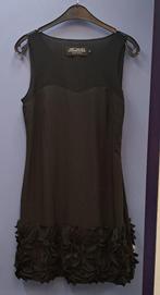 Addy van den Krommenacker feestelijke jurk bloemappl.S 50378, ., Zwart, Addy van den Krommenacker, Ophalen of Verzenden