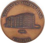 CREDIET EN EFFECTEN BANK  UTRECHT  1922  -  1983, Postzegels en Munten, Penningen en Medailles, Verzenden, Overige materialen