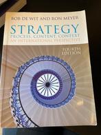 Strategy process, content, context, Boeken, Ophalen of Verzenden, Zo goed als nieuw, Bob de Wit and Ron Meyer