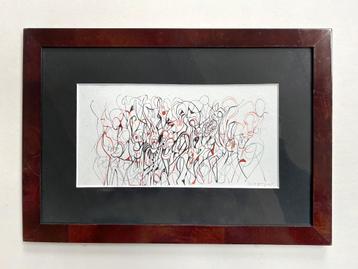 Chris van Harskamp gemengde techniek tekening 2015 beschikbaar voor biedingen
