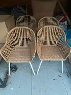 Ikea Stoelen - Rotan Look, Huis en Inrichting, Stoelen, Ophalen of Verzenden, Gebruikt, Vier