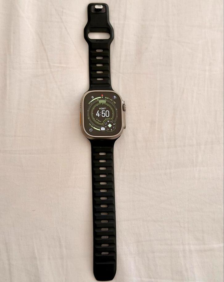 Apple Watch Ultra 2 - Zo goed als nieuw!, Sieraden, Tassen en Uiterlijk, Smartwatches, Zo goed als nieuw, iOS, Grijs, Afstand
