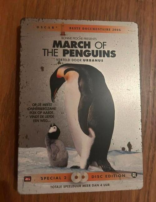 March of the Penguins metal case 2006, Cd's en Dvd's, Dvd's | Documentaire en Educatief, Gebruikt, Natuur, Boxset, Alle leeftijden