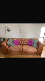 Chesterfield 3 zit bruin, Huis en Inrichting, Banken | Bankstellen, 250 tot 300 cm, Gebruikt, Driepersoons, Ophalen of Verzenden