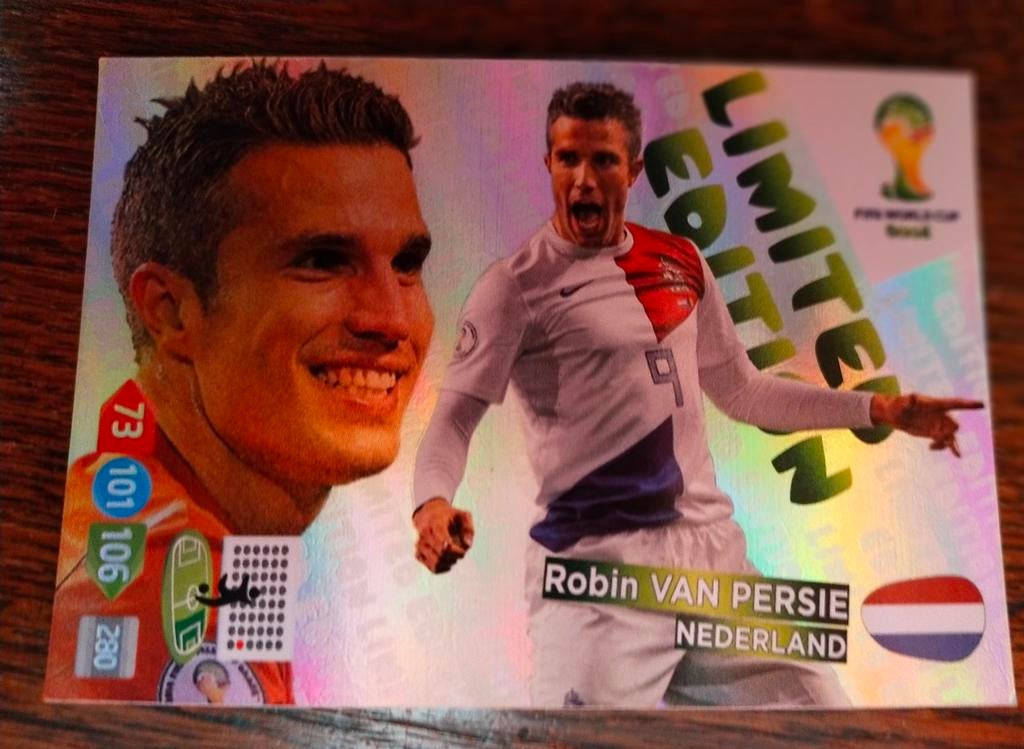 Robin van Persie Limited Edition kaart, Verzamelen, Ophalen of Verzenden, Zo goed als nieuw, Overige binnenlandse clubs, Spelerskaart