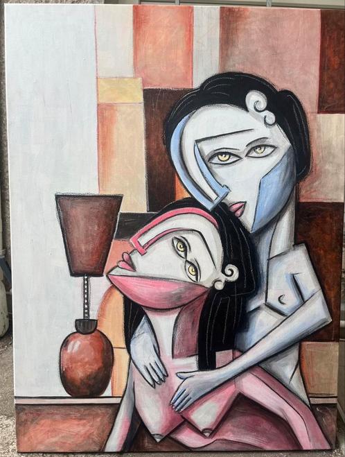 Don Kosta “morning hug” 2025 - 80x60cm, Antiek en Kunst, Kunst | Schilderijen | Modern, Ophalen