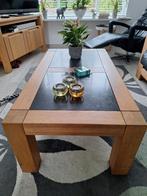 Blank eiken massief salontafel, Huis en Inrichting, Tafels | Salontafels, Ophalen, Gebruikt, 100 tot 150 cm, Eikenhout