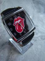 Rolling Stones Horloge staal met zwart leer ongedragen NIEUW, Ophalen of Verzenden, Nieuw, Gebruiksvoorwerp