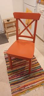 Ikea Eetkamerstoelen - 4 stuks, Huis en Inrichting, Stoelen, Ophalen, Zo goed als nieuw, Vier, Rood