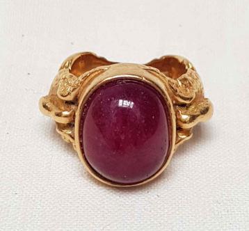Ring 18kt carneool. beschikbaar voor biedingen
