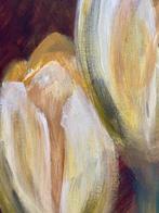 Tulpen Schilderij - 50x40 cm, Antiek en Kunst, Kunst | Schilderijen | Klassiek, Ophalen of Verzenden