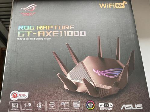Asus ROG Rapture GT-AXE11000, Computers en Software, Routers en Modems, Zo goed als nieuw, Router, Ophalen of Verzenden