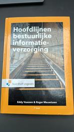 Eddy Vaassen - Hoofdlijnen bestuurlijke informatieverzorging, Eddy Vaassen; Roger Meuwissen, Ophalen of Verzenden, Zo goed als nieuw