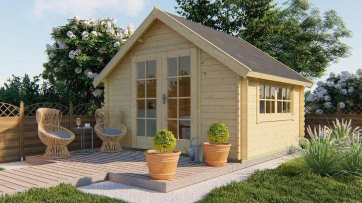 berging Skov 350x300cm showmodel flink in prijs verlaagd!, Tuin en Terras, Bergingen en Tuinkasten, Overige typen, Metaal, Ophalen