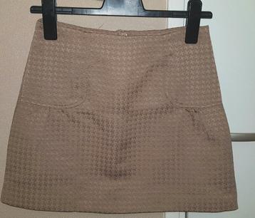 Rok minirok beige bruin  beschikbaar voor biedingen