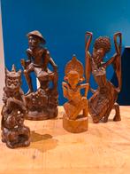 Bali Houten Beelden Set, Antiek en Kunst, Ophalen of Verzenden
