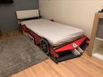 Formule 1 bed 200x90, Ophalen, 90 cm, Eenpersoons, Wit