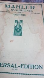 Bladmuziek:Zweite symphonie in C MOLL von gustav mahler,1897, Muziek en Instrumenten, Bladmuziek, Gebruikt, Verzenden, Wereldmuziek