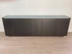 Dressoir antraciet modern/strak, Huis en Inrichting, Ophalen, Modern / strak, 200 cm of meer, Glas