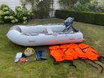 Rubberboot met Yamaha 4 pk 4 takt, Watersport en Boten, Ophalen, Aluminium, Zo goed als nieuw, Benzine