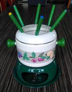 Fondue set emaille, Ophalen of Verzenden, Zo goed als nieuw, Brander, Fondueset