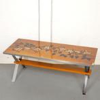 okerkleurige tegeltafel, Ophalen, Zo goed als nieuw, Rechthoekig, Minder dan 50 cm