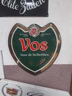 Vos voor de liefhebber bier emaille bord, Antiek en Kunst, Ophalen of Verzenden