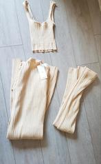 Set 3 delig rib/beige maat S/M, Ophalen of Verzenden, Nieuw, Beige, Lange mouw