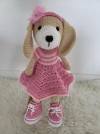 Nieuw gehaakte hond met kleding (knuffel), Ophalen of Verzenden, Nieuw