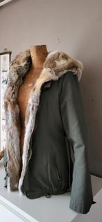 "Goa" vintage design jas met binnenvoering van konijnenbont, Kleding | Dames, Jassen | Winter, Ophalen of Verzenden, Zo goed als nieuw