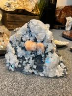 Exclusieve apofyliet met stilbiet zelfstaand mineraal, Verzamelen, Mineralen en Fossielen, Ophalen, Mineraal