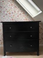 Ladekast / commode Hemnes Ikea zwartbruin, Ophalen, 100 tot 150 cm, Zo goed als nieuw, 3 of 4 laden