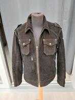 Replay stoere bruine leerachtige zware jas maat M, Kleding | Heren, Jassen | Winter, Ophalen of Verzenden, Gedragen, Bruin