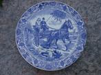 Groot Delfts Blauw wandbord Chemkefa Holland, Rijtuig, Antiek en Kunst, Ophalen of Verzenden