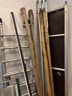 4x kastanje paal 250x 8 cm, Ophalen of Verzenden, Zo goed als nieuw