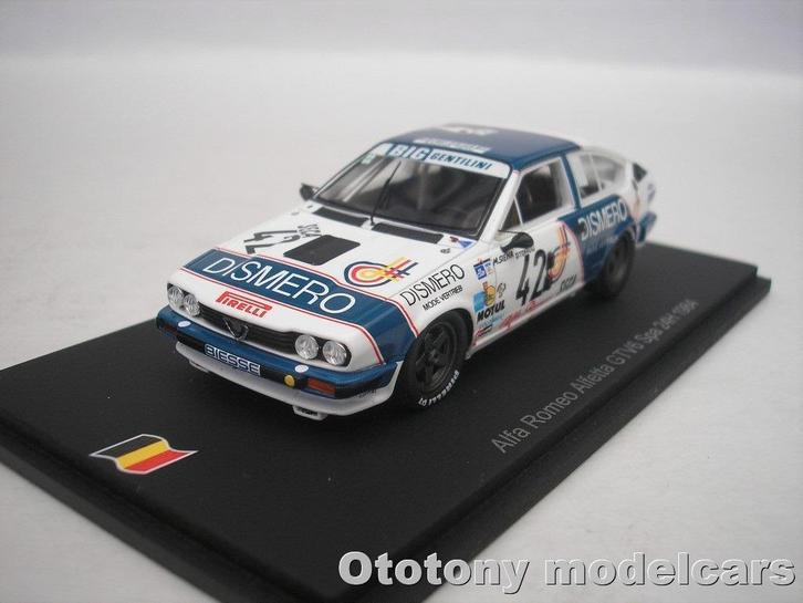 Alfa Romeo Alfetta GTV6 #42 24h Spa 1984 1/43 Spark, Hobby en Vrije tijd, Modelauto's | 1:43, Nieuw, Auto, Overige merken, Ophalen of Verzenden
