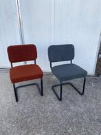 52 eetkamerstoelen horeca restaurant stoel teddy stof nieuw, Ophalen, Overige kleuren, Nieuw, Metaal