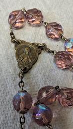 Vintage rozenkrans Italy kralen groot, Verzamelen, Religie, Ophalen of Verzenden, Zo goed als nieuw, Sieraad, Christendom | Katholiek