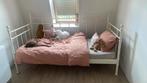 IKEA wit metalen bed 90x200 frans meiden prinsessen brocant, Ophalen of Verzenden, Zo goed als nieuw, 180 cm of meer, 85 tot 100 cm