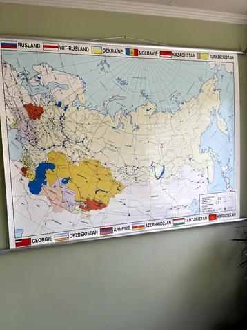 Klassikale kaart Rusland beschikbaar voor biedingen