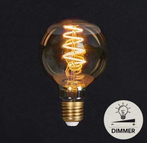 Led filament lamp dimbaar ø 95 mm, Huis en Inrichting, Lampen | Losse lampen, Nieuw, Led-lamp, Minder dan 30 watt, E27 (groot)