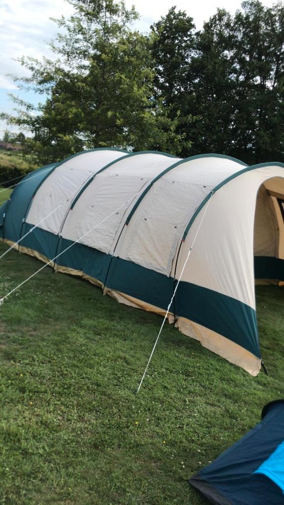 Grote 6 persoons Obelink tent incl. Complete uitrusting, Caravans en Kamperen, Tenten, tot en met 4, Zo goed als nieuw, Ophalen