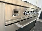 Luxe Fornuis Boretti 90cm rvs 5 pits Frytop 1 oven, 60 cm of meer, Ophalen of Verzenden, Zo goed als nieuw, Energieklasse A of zuiniger