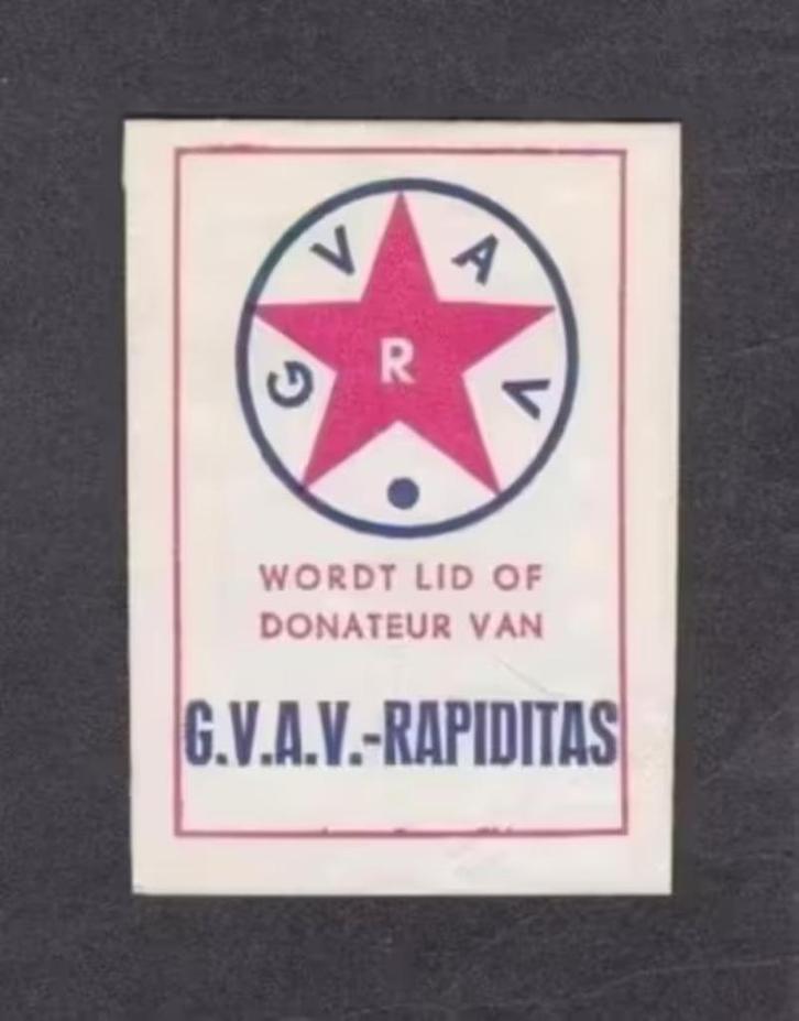 Suikerzakje GVAV Rapiditas Voetbal Groningen., Verzamelen, Overige Verzamelen, Zo goed als nieuw, Ophalen of Verzenden