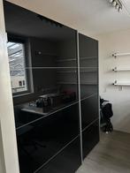 Zwarte Pax kast met 2 schuifdeuren (212cmx210cmx64cm), Ophalen, 200 cm of meer, Zwart, 200 cm of meer