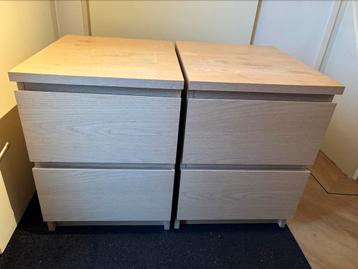 Ikea nachtkastje malm 2 stuks - afbeelding 6