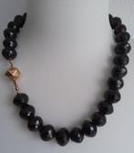 Grote antieke granaat ketting, Verzenden, Goud, Ketting, Met edelsteen