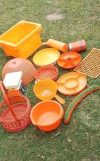 💐14 ORANJE (KEUKEN) SPULLEN, Ophalen of Verzenden, Huis en Inrichting