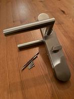 RVS deurkruk met slot, Ophalen of Verzenden, Zo goed als nieuw, Rvs, Slot
