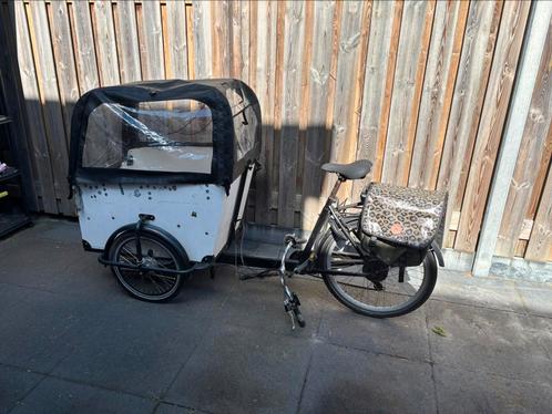 Elektrische bakfiets, Fietsen en Brommers, Fietsen | Bakfietsen, Gebruikt, Overige merken, 4 kinderen of meer, Elektrisch, Huif